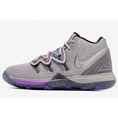 Nike Erkek Kyrie 5 Gri / Metal Gümüş Basketbol Ayakkabısı Türkiye - 9T4X1GOP